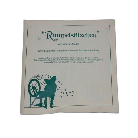 Bradford Exchange Königszelt Bavaria Brothers Grim Rumpelstilzchen Plate - Picture 5 of 7